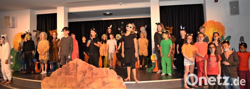 Die Kinder führten das Musical von Maulwurf Frido auf. Gradl, Renate [RGR]