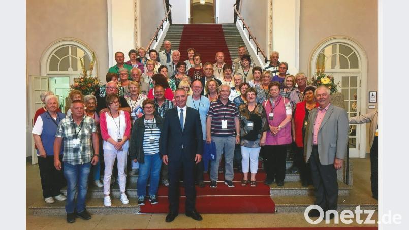 Gruppe des VdK mit den Abgeordneten Strobl  und Schwartz exb