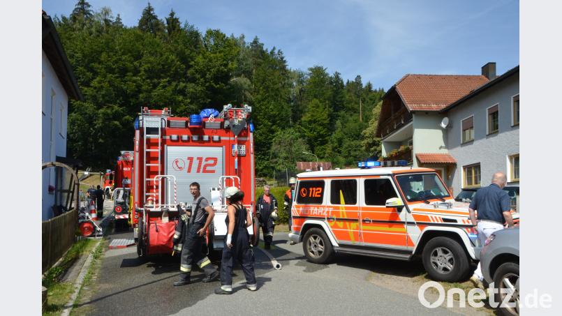 Explosion in einer Garage im Waidhauser Ortsteil Reichenau. dob