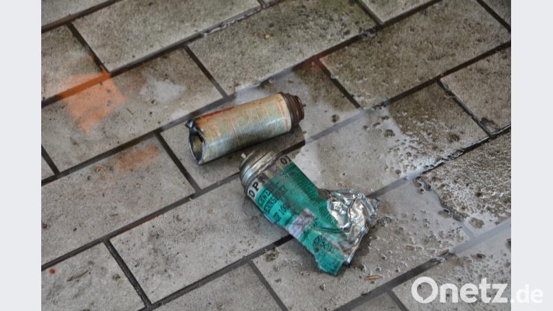 Von den kleinen Spraydosen ging eine unglaubliche Wucht aus. dob