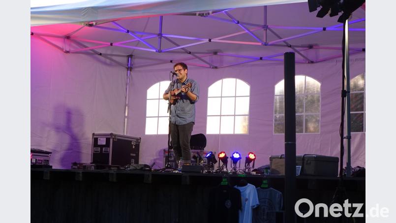 Daniel Stach, alias &quot;Tell The Trees&quot;, aus Regensburg, stand beim Benefiz-Open-Air-Konzert des JMC Schönsee ebenfalls auf der Bühne. mmj