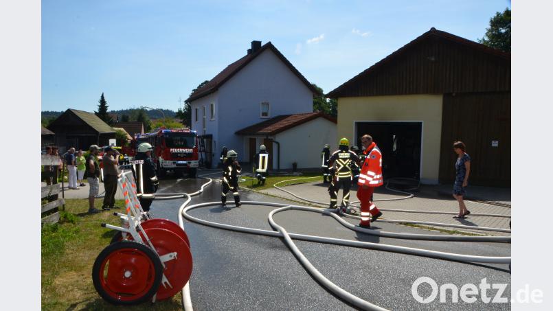 Explosion in einer Garage im Waidhauser Ortsteil Reichenau. dob