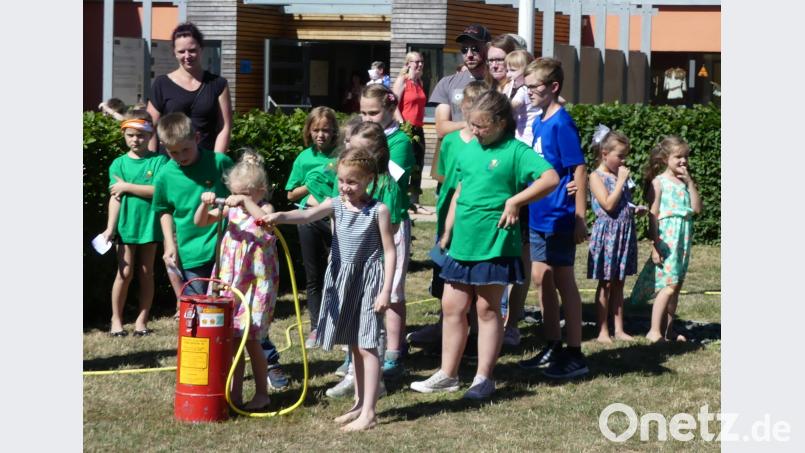 Wasserspritzen kam gut an. amö