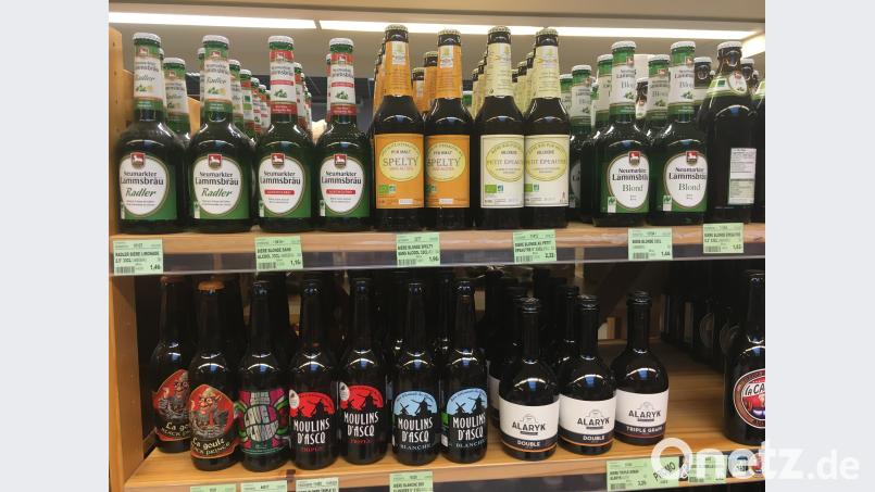 Bier aus der Heimat in einem Geschäft in Südfrankreich, 1300 Kilometer von der Oberpfalz entfernt. Saller, Elisabeth