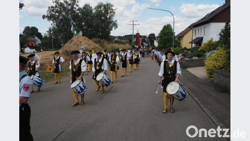 Die Fanfarengruppe aus Tännesberg. GZ