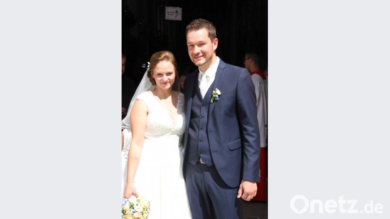 Tamara und Alexander Bauer feierten Hochzeit in der Basilika. kro