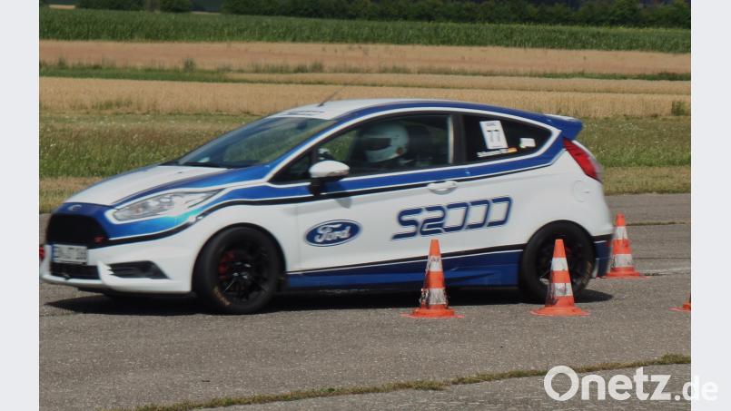 Auf dem Weg zum vierten Platz in der Gesamtwertung, Marcel Schramm im Ford Fiesta ST 2000 vom MSC Knetzgau. br