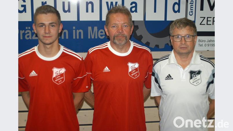 Michael Grünwald (rechts) wird allenfalls sporadisch aushelfen. Marco Maier und Jiri Vicha (von links) sind die künftigen Stammkräfte im Bayernligakader des SC Luhe-Wildenau. otr