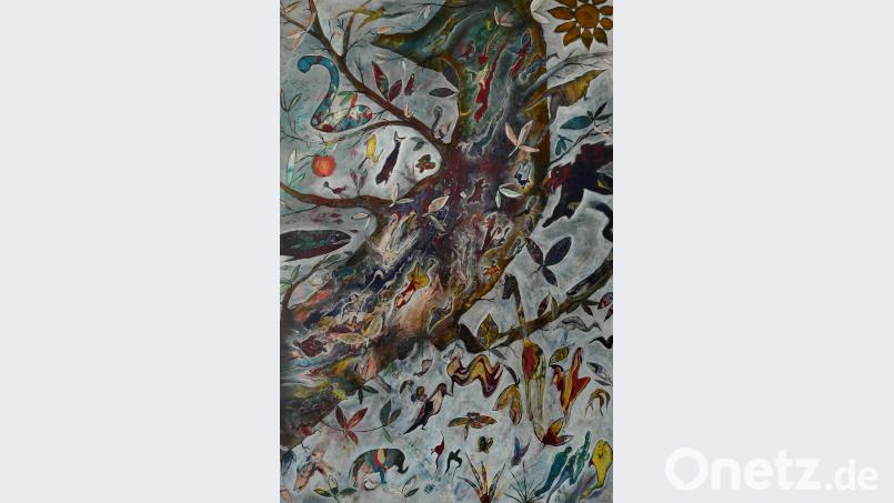 &quot;Kreuz und quer im Paradies&quot; heißt dieses Werk von Angelika Sticht. tr