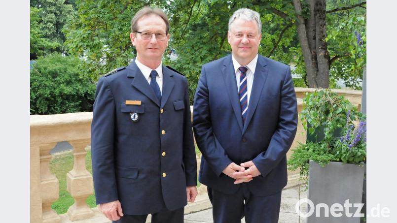 Der neue Bepo-Chef Ludwig Härtl (links) hat Landrat Richard Reisinger besucht. Michael Schröter