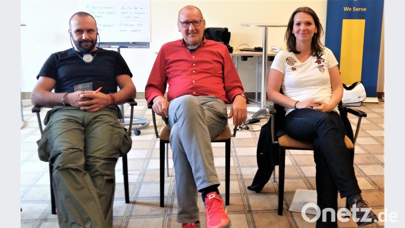 Das Therapieteam (von links) mit Tomáš Brejcha (Prevent), Gerhard Krones und Katerina Vickers. jrh