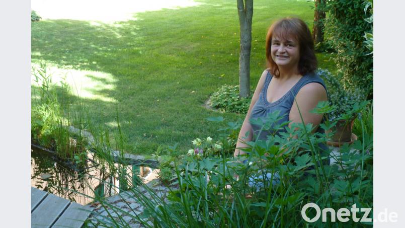 Ein Lieblingsplatz von Sabine Blab ist beim Gartenteich. Portner