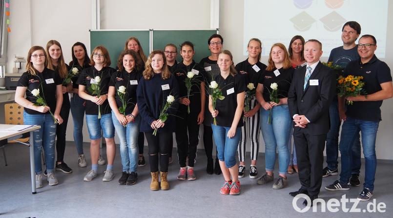 Abschluss der Girls´Day Akademie 2018 mit allen Beteiligten Bühner