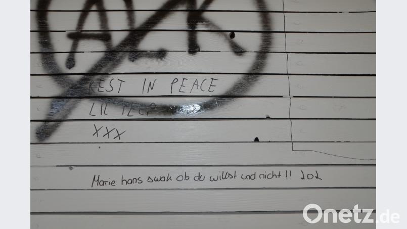 Im Stadtgebiet entdeckte die Polizei etliche Schmierereien die eventuell auf eine Kifferszene hinweisen. dob