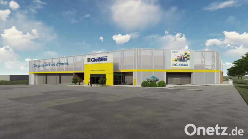 Das Möbelhaus Gleißner möchte mit der neuen Fassade größer, moderner und zukunftsorientierter wirken. Vor das ursprüngliche Gebäude kommt vor allem auf der Nord- und Westseite eine Unterkonstruktion über die eine textile Gewebefasse gespannt wird. Am eigentlichen Gebäude wird nichts verändert. Architekturbüro holzmüller + detsch architekten