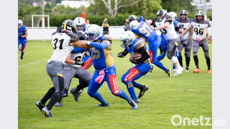 Ein Spiel auf Augenhöhe: Die Wikinger aus Weiden verlieren gegen die Mad Bulldogs aus Amberg nur knapp. André Kestler