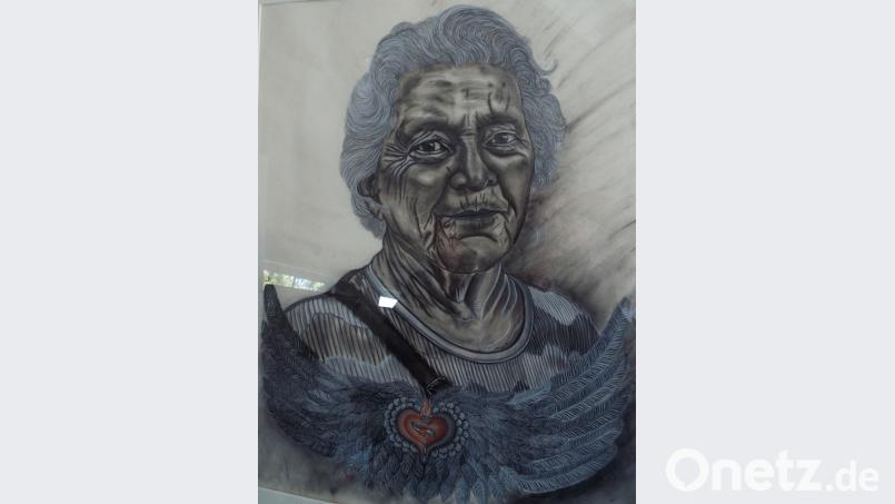 Ralf Uwe Wiesners Werk mit dem Titel „Loni“ ist Teil der Ausstellung. e