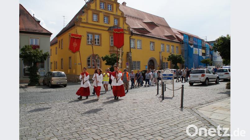 Empfang der Wallfahrer. kaz