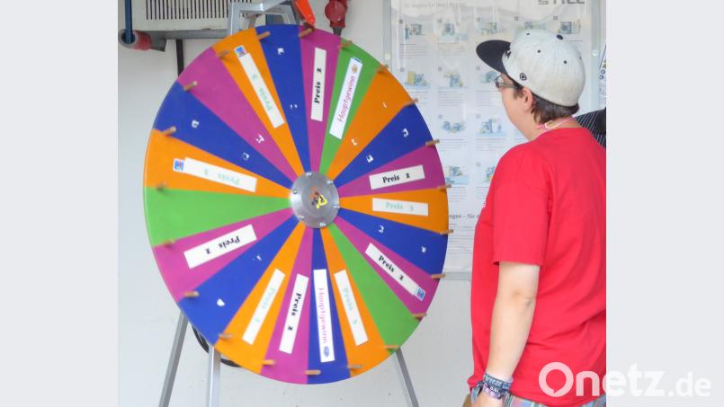 Wird es der Hauptgewinn beim Glücksrad-Drehen? fsb