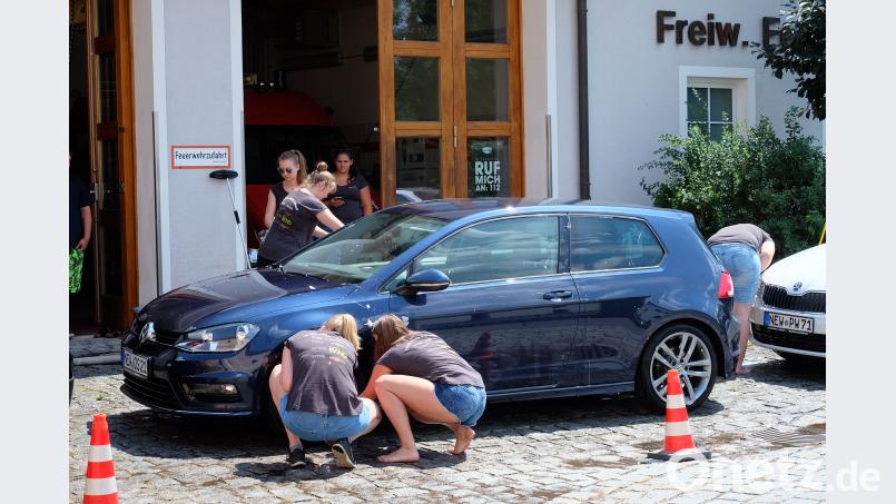 Auch die Felgen werden gewissenhaft gereinigt. wlr