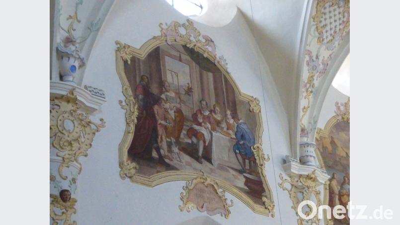Das Gemälde in der Hahnbachre Pfarrkirche zeigt ein Wunder: Das Federvieh und der Totgeglaubte leben doch. mma