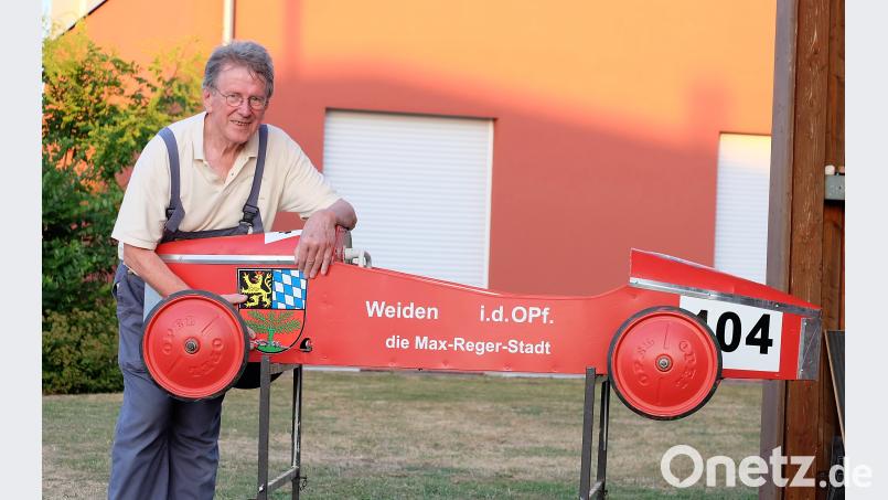 Vor 58 Jahren warb Weiden auch bei der Seifenkisten-Bundesmeisterschaft in Duisburg noch mit dem Slogan &quot;Die Max-Reger-Stadt&quot;. wlr