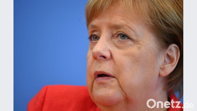 Bundeskanzlerin Angela Merkel (CDU) bei der traditionellen Pressekonferenz vor der Sommerpause. Bild: Bernd von Jutrczenka/dpa