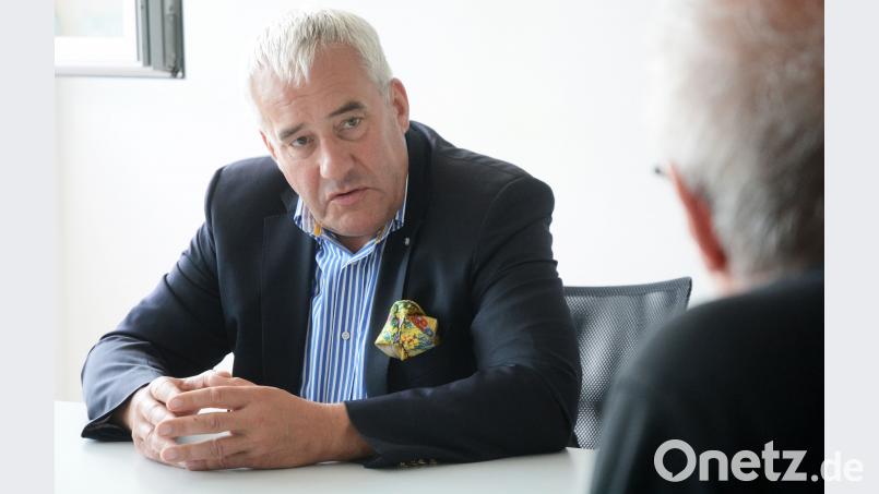 Ludwig Spaenle im Gespräch mit Oberpfalz-Medien Schönberger