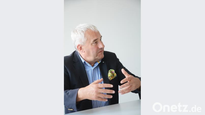 Ludwig Spaenle beim Interview-Termin mit Oberpfalz-Medien in Weiden. Gabi Schönberger