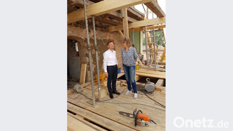 Das ehemalige "Memory": Tobias Reiß macht sich ein Bild davon. bjp