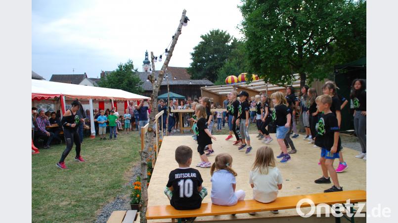 Die Zumba-Kids des TSV bei ihrem Auftritt. enz