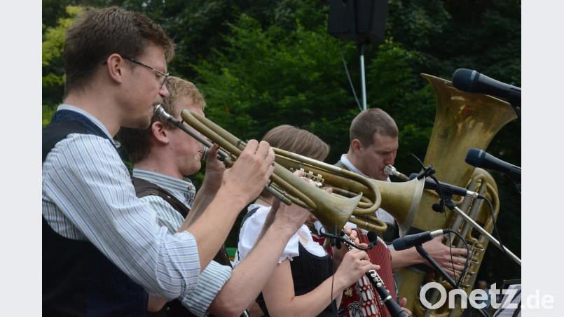 Die Gruppe "D'Zwiad" erfreute die Besucher mit Brass-Musik. Kunz