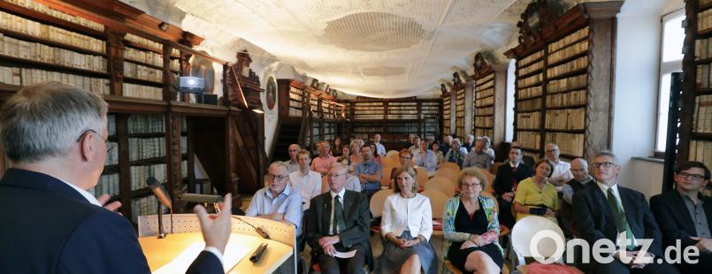 Blick in den Barocksaal während Andreas Trampotas Festvortrag. Wolfgang Steinbacher