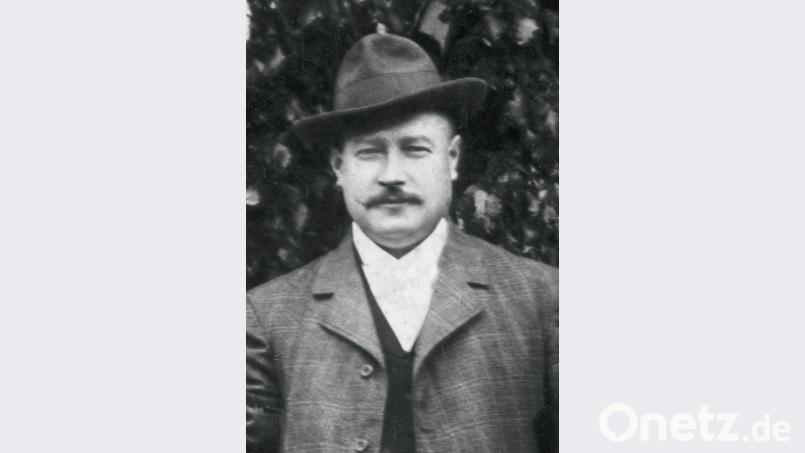 August Pscherer im Alter von 30 Jahren. gis