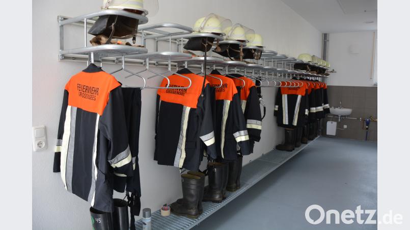 Die neu gestaltete Garderobe der Brandschützer. jr