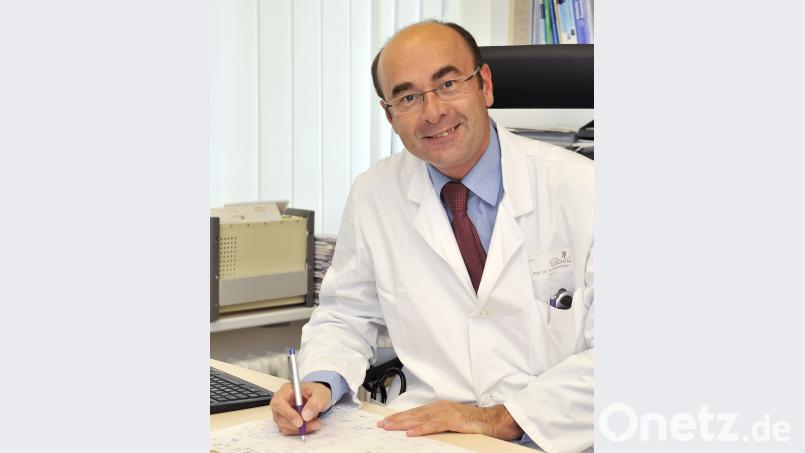 Professor Robert Schwinger, Chefarzt der Kardiologie am Klinikum Weiden Karin Wilck