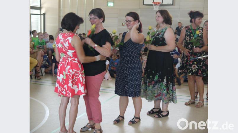 Mit Rosen wurde Anita Hausmann beschenkt. hka