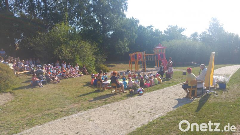 Mit einer Andacht endet für die Vorschulkinder die Zeit im Pressather Kindergarten St. Michael. xs