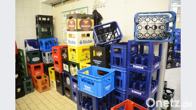 Heiße Ware: Leere Bierkästen sind derzeit sehr begehrt. Gabi Schönberger