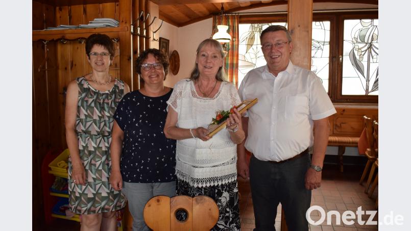 Von links: Heidi Ziegler, Elke Kopp, Nanny Leuveld und Bürgermeister Hans Koch. wku