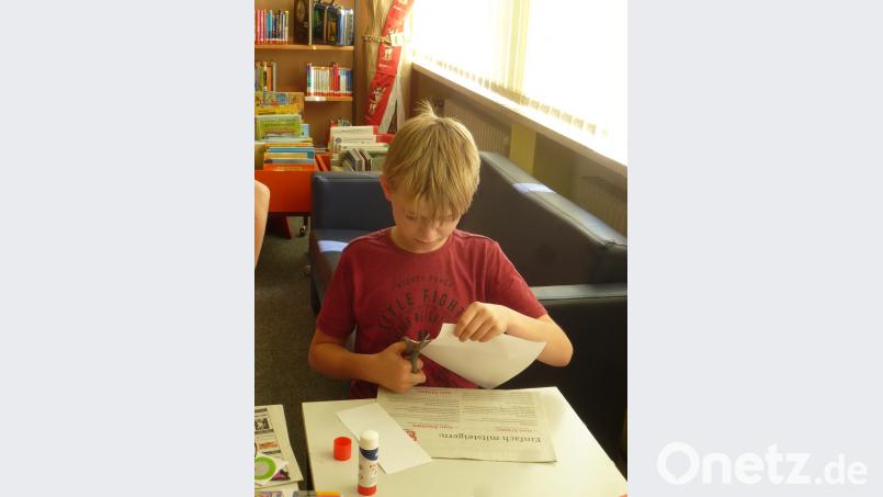 Die Kinder durften Lesezeichen basteln. mad