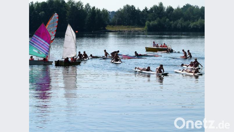Die Kinder hatten Spaß auf dem Klausensee. lkn