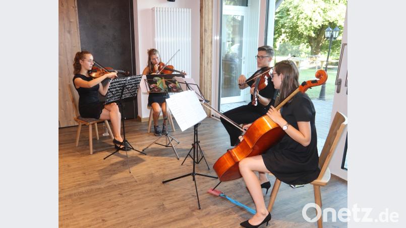 Das Streichquartett des Max-Reger-Gymnasiums. mfh