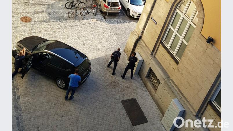 Spektakuläre Festnahme am Regensburger Dom. Auer, Alexander