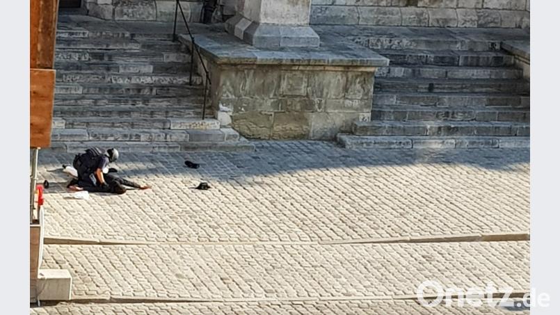 Spektakuläre Festnahme am Regensburger Dom. Auer, Alexander