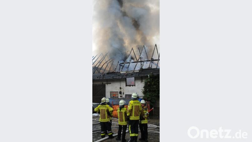 Bei einem Brand in Engelsdorf wurde eine Maschinenhalle zerstört. Gerhard Franz