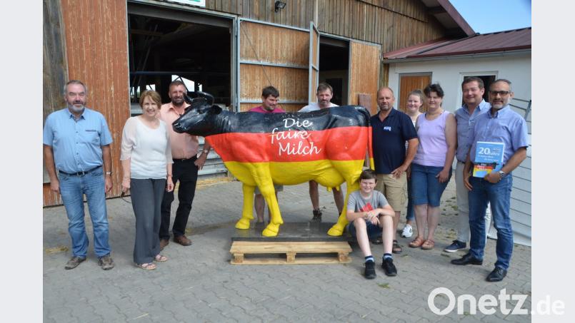 Die SPD-Politiker Europaabgeordneter Ismail Ertug, Bundesabgeordneter Uli Grötsch (von rechts) und Landtagsabgeordnete Annette Karl (Zweite von links) stellen sich der Diskussion mit dem BDM-Kreisteam. Vor allem Hubert Meiler (Fünfter von rechts) spricht sich einiges von der Seele. dob