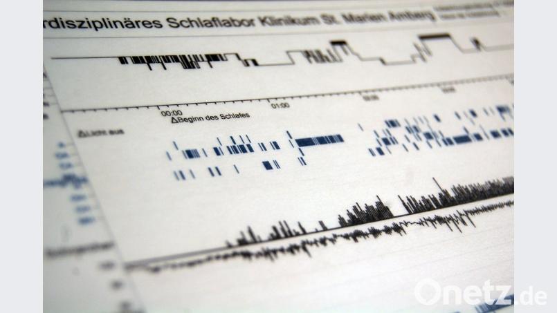 Die Experten des Amberger Schlaflabors gewinnen ihre Erkenntnisse unter anderem durch die Auswertung von Schlafkurven. Gräß/Klinikum St. Marien Amberg