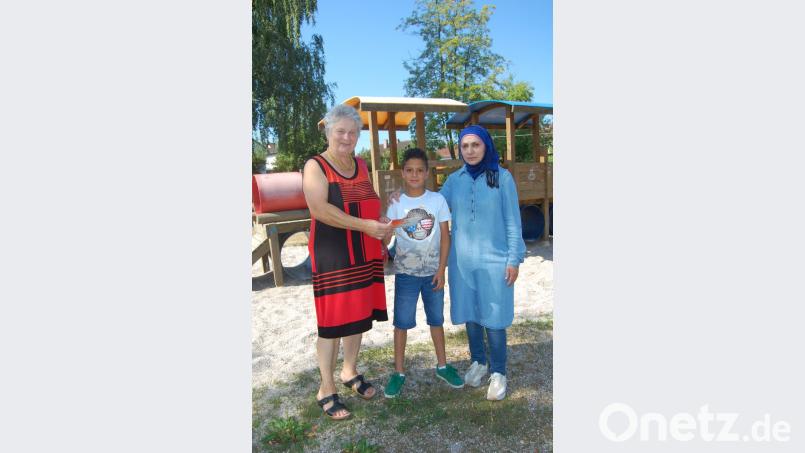 Sieger des Luftballonwettbewerbes der Fruenunion ist Ebrahim Mardaa Schmola, Werner