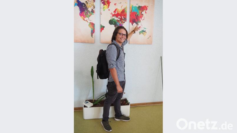 Der Rucksack wird als Grepäckstück nicht ausreichen, wenn Felix Baumgart nach China fliegt Bühner